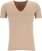 Mey Dry Cotton functional T-shirt (1-pack) - heren T-shirt regular fit diepe V-hals - Beige -  Maat: 3XL