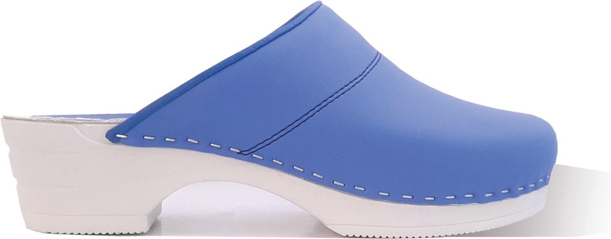 Moofs Dames Klompen Corn Blue Maat 41 - Flexibele PU Zool - Geluidloos