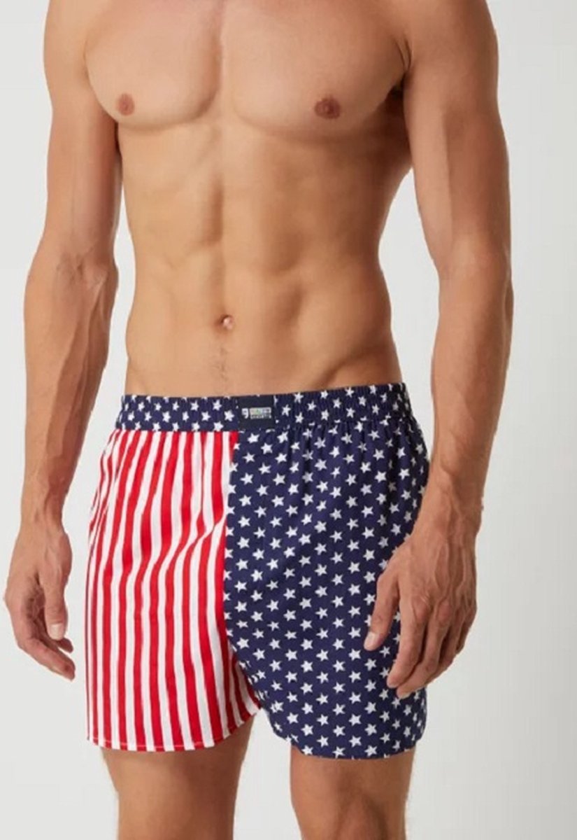 Boxer Homme Drapeau Américain Mexicain Boxers Shorty Doux