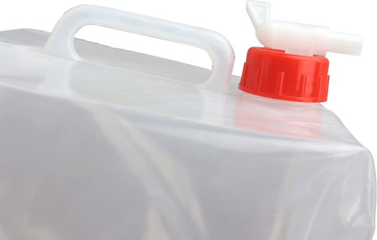 Watercontainer - Waterdispenser - Watertap - Watervat - camping accessoires - Opvouwbaar - Transparant - 10 liter van Apollo — afbeelding 5