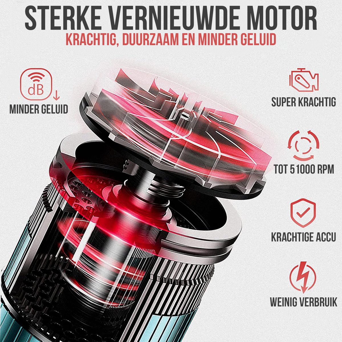 Strex Air Duster Draadloos – 6000mAh - Afbeelding 3