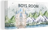 Canvas Schilderij Quotes - Boys room - Jongens - Spreuken - Kids - Baby - Jongetje - 80x40 cm - Wanddecoratie