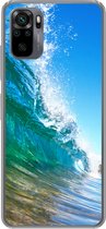 Geschikt voor Xiaomi Redmi Note 10 Pro hoesje - Een close-up van een golf die breekt voor de kust van Hawaii - Siliconen Telefoonhoesje