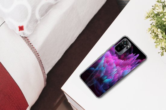 Coque Xiaomi Redmi Note 10 - Fumée - Teinture - Abstrait - Coque de téléphone en Siliconen