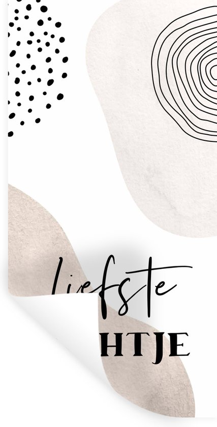 Stickers muraux - Proverbes - Amour - Marron - 80x160 cm - Feuille adhésive