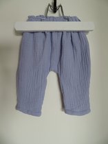 Newborn Baby legging - jongens legging - zomer - blauw - maat 50/56 - ( handgemaakt Sweet Baby Bedstraw )