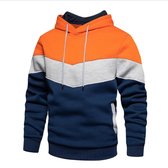 Hoodie Legend tricolore dames/heren Oranje fleece  M