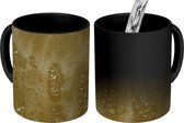 Magische Mok - Foto op Warmte Mok - Goud - Glitter - Structuur - 350 ML - Uitdeelcadeautjes
