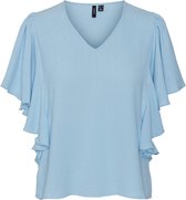 Vero Moda VMSKYE SL V-NECK TOP - Blue Bell Blue