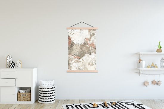 Porte-affiche avec affiche - Affiche scolaire - Cristal - Wit - Granit - 120x180 cm - lattes vierges