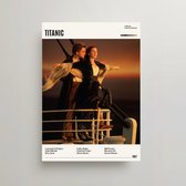 Titanic Poster - Minimalist Filmposter A3 - Titanic Jack en Rose Movie Poster - Titanic Merchandise - Vintage Posters - 2