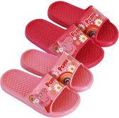 Donkerroze badslippers van Peppa Pig maat 28/29