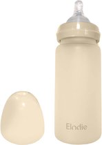 Elodie glazen babyfles - Baby flessen - Baby fles - siliconen anti-koliek speen - 0m+ - Pure Khaki