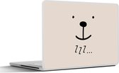 Laptop sticker - 17.3 inch - Spreuken - Zzz... - Quotes - Kinderen - Kids - Baby - 40x30cm - Laptopstickers - Laptop skin - Cover