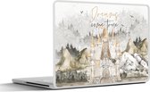 Laptop sticker - 11.6 inch - Quotes - Dreams come true - Spreuken - Kinderen - Kids - Baby - Jongens - Meiden - 30x21cm - Laptopstickers - Laptop skin - Cover