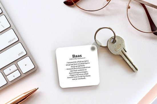 Porte-clés - Boss - Dictionnaire - Travail - Plastique