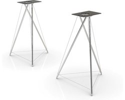 Q Acoustics Concept 300 Speaker Stand Vloer Metaal, Kunststof Zwart, Roestvrijstaal