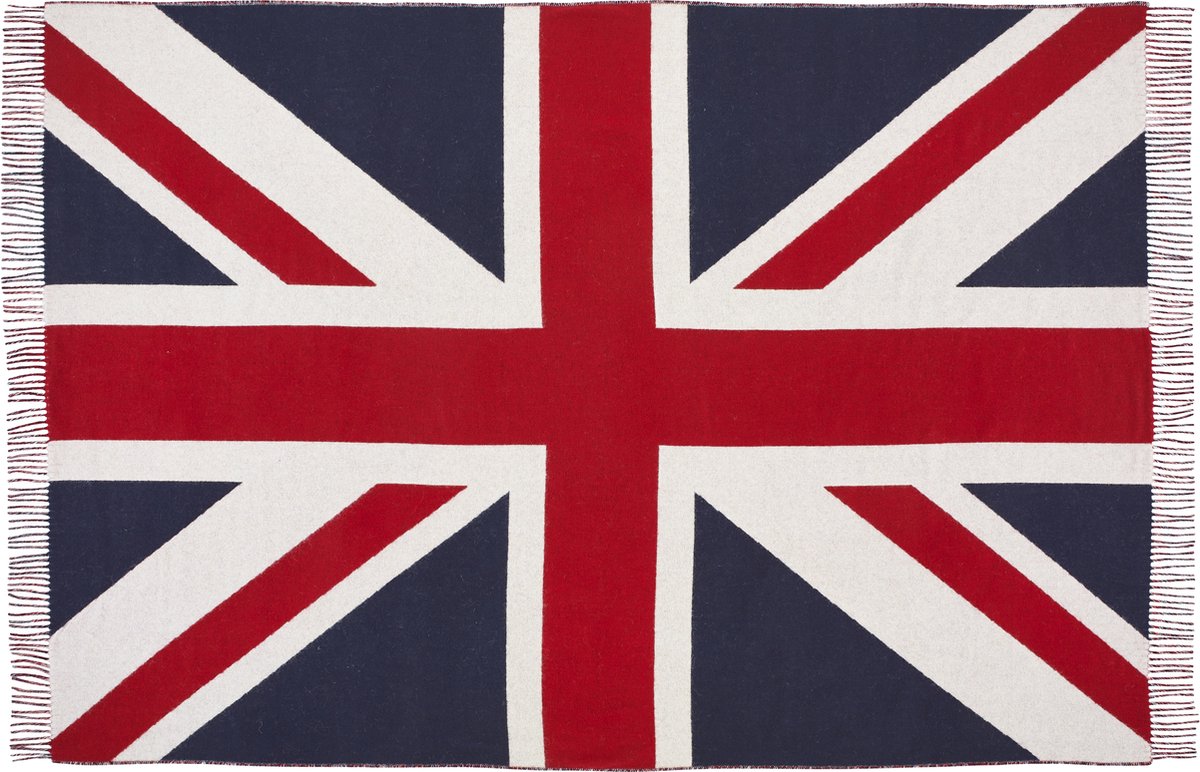 Plaid Vlag GB Union Jack - Merino Lamswol - 135x200 - Bronte by Moon Scotland