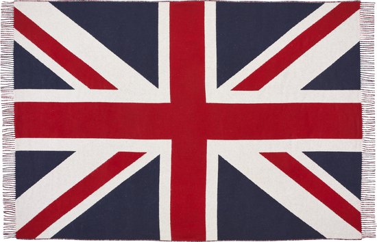 Plaid Vlag GB Union Jack - Merino Lamswol - 135x200 - Bronte by Moon Scotland