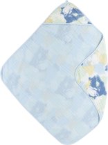Meyco Baby Tie-Dye badcape - hydrofiel - light blue - 80x80cm
