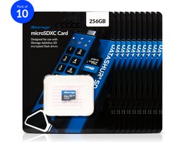 iStorage MicroSD Card 256GB - 10 Pack - alleen te gebruiken met de iStorage datAshur SD flashdrive (module) - IS-FL-DSD-256