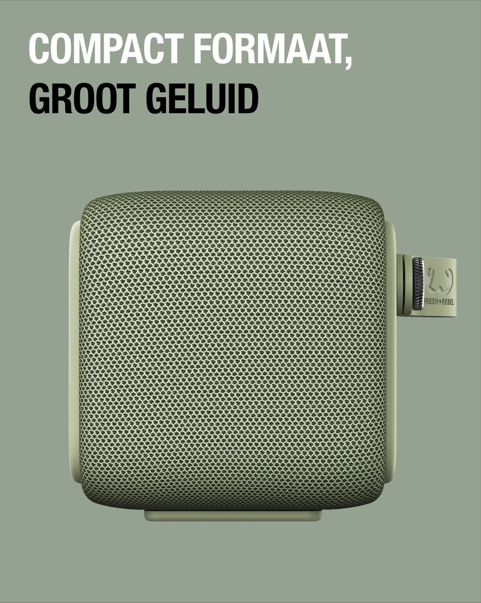 Fresh \'n Rebel - | Bold Draadloze S Rockbox - Green - Bluetooth bol speaker Dried