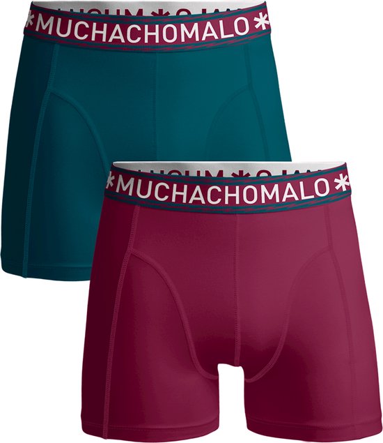 Muchachomalo Heren Boxershorts 2 Pack - Normale Lengte - S - 95% Katoen - Mannen Onderbroek met Zachte Elastische Tailleband