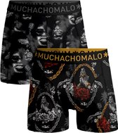 Muchachomalo-2-pack onderbroeken voor mannen-Elastisch Katoen-Boxershorts - Maat S