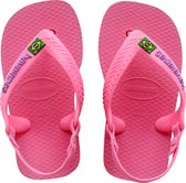 Havaianas Baby Brasil Logo Unisex Slippers - Crystal Rose -  - Maat 21