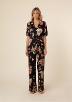 Donkerblauwe geprinte jumpsuit Jil - FRNCH - Maat XS