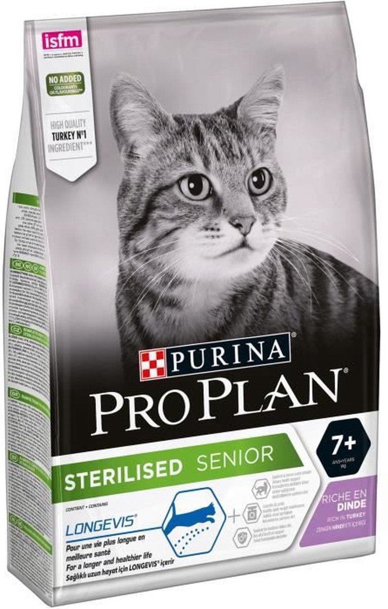 Pro Plan Pro Plan - Kattenvoer Senior Sterilised 7+ - Rijk aan Kalkoen - 3 kg