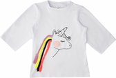 Gami Meisjes T-shirt unicorn wit Wit 134