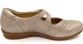 Durea Dames Bandschoen - 5728-055-8164 Taupe - Wijdte H - Maat 5½