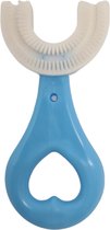 Tandenborstel baby - peuter - makkelijk -veilig en hygiënisch-Blauw