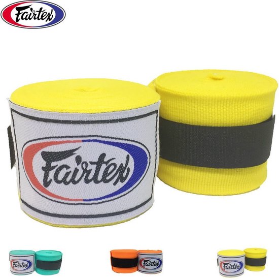 Foto: Fairtex handwraps geel 4 5 meter