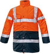 CRV Biroad Signalisatie Jas 03010019 - Fluo Oranje/Marine - M