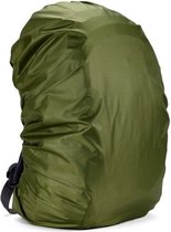 Rugzak hoes - Waterdichte Rugzak Regenhoes - Hoes voor Backpack - Leger Groen - 60 L