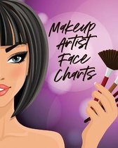 Makeup Artist Face Charts: Practice Shape Designs Beauty Grooming Style For Women
