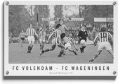 Walljar - FC Volendam - FC Wageningen '76 - Muurdecoratie - Plexiglas schilderij