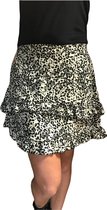 Panter print rokje beige musthaves by Elja maat S/M