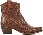 Cordwainer Vrouwen Leren       Cowboy Laarzen  / Western Boots 40500 vlecht - Cognac - Maat 36