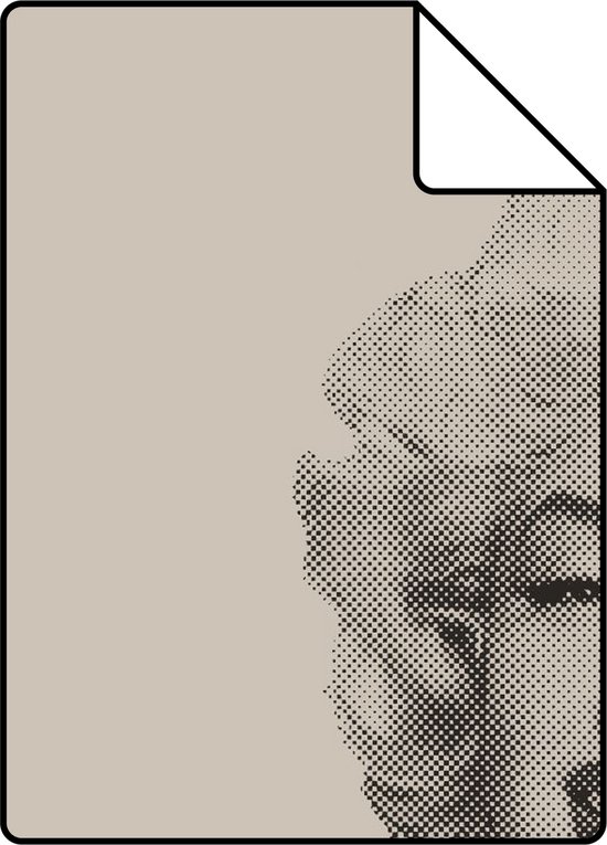 Proefstaal Origin Wallcoverings behangpapier Marilyn Monroe grijs en zwart - 26,5 x 21 cm - 326350-S