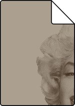 Proefstaal Origin Wallcoverings behang Marilyn Monroe glanzend brons - 326351 - 26,5 x 21 cm