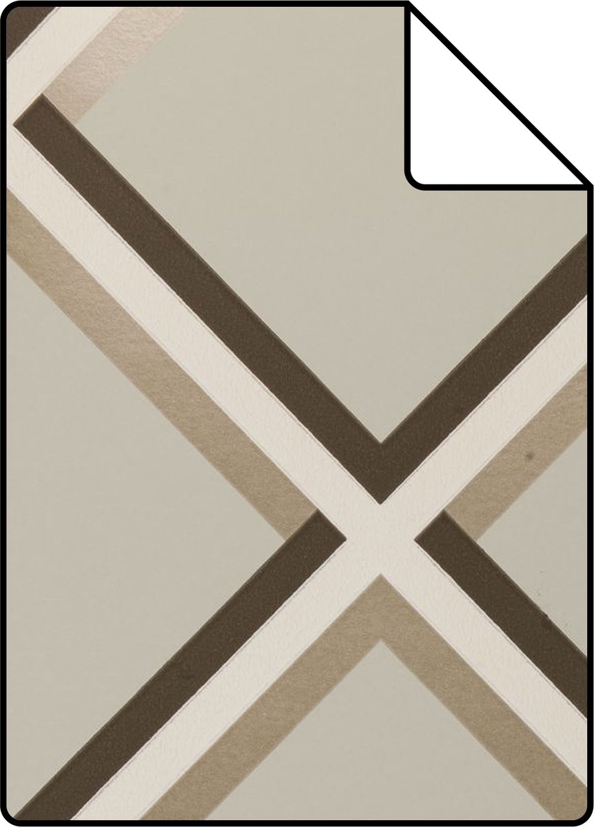 Proefstaal Origin Wallcoverings behang geometrische vormen grijs - 26.5 x 21 cm - 307132-S