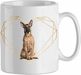 Mok Belgian Malinois 1.3| Hond| Hondenliefhebber | Cadeau| Cadeau voor hem| cadeau voor haar | Beker 31 CL