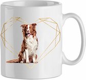 Mok Border collie 2.4| Hond| Hondenliefhebber | Cadeau| Cadeau voor hem| cadeau voor haar | Beker 31 CL