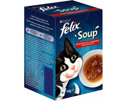 4x - Felix - Kattensoep - Farmselectie - 6x48g