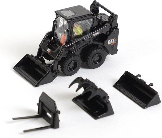 Cat 242D3 Skid Steer Loader - Special edition in het zwart - 1:50 - Diecast Masters - High Line Series
