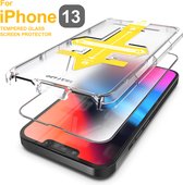 ZIFRIEND Apple iPhone 13 en 13 Pro Screenprotector Premium Tempered Glass 9H met Installatietray | Montage frame - Easy Applicator - Beschermglas - Edge to Edge