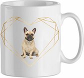 Mok franse bulldog 7.2| Hond| Hondenliefhebber | Cadeau| Cadeau voor hem| cadeau voor haar | Beker 31 CL